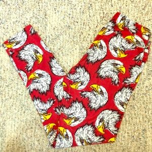 LuLaRoe OS Bald Eagle American Unicorn Leggings